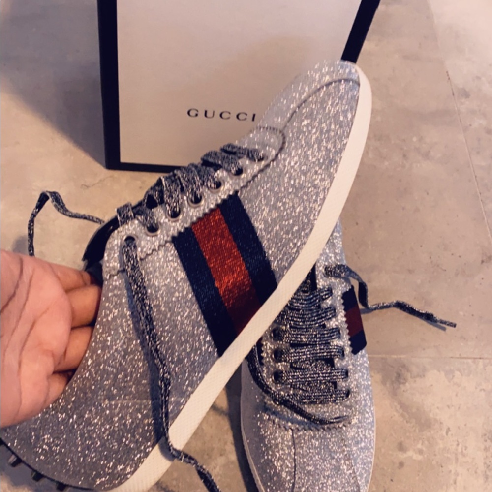 Gucci Bambi Web Sneakers